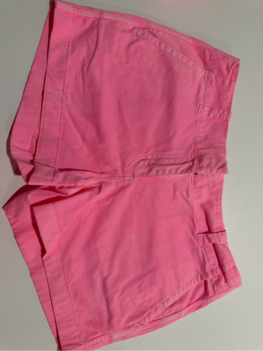 Vineyard Vines Hot Pink High-Waist Cotton Shorts